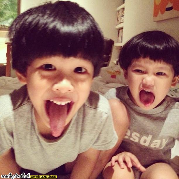 น่ารักๆ 2พี่น้อง คุน-จุน ของพ่อเคนแม่หน่อย