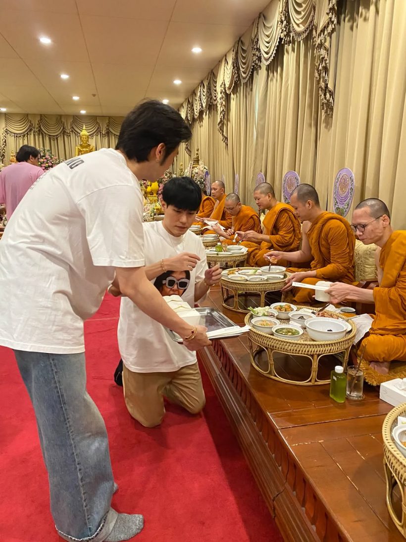 พี่น้องฉัตรบริรักษ์พร้อมหน้า ทำบุญครบ99วันรำลึกถึงแม่งามทิพย์