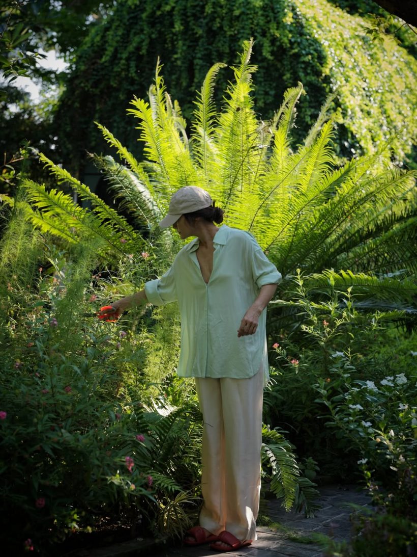 ส่องบ้าน แอน ทองประสม เขียวร่มรื่นโอบล้อมด้วยธรรมชาติ