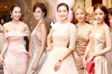 รวมชุดหรูธีม Pink Gold สาวๆในงานแต่ง เบเบ้