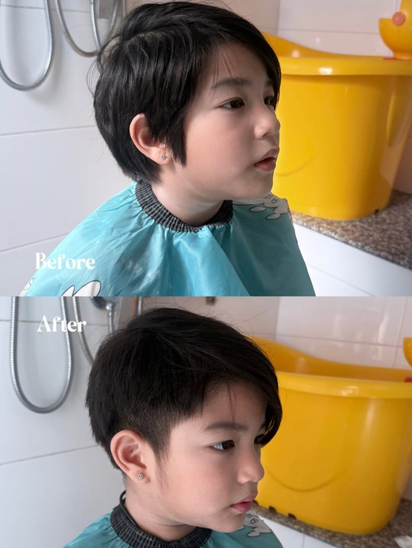 ไม่ธรรมดา! น้องดิน ทายาทพระเอกดังโชว์ความหล่อมาเต็มมาก