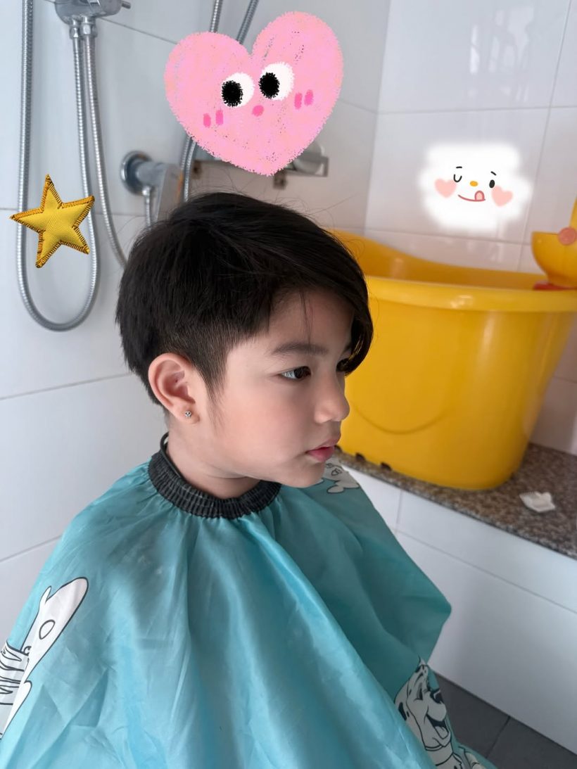 ไม่ธรรมดา! น้องดิน ทายาทพระเอกดังโชว์ความหล่อมาเต็มมาก