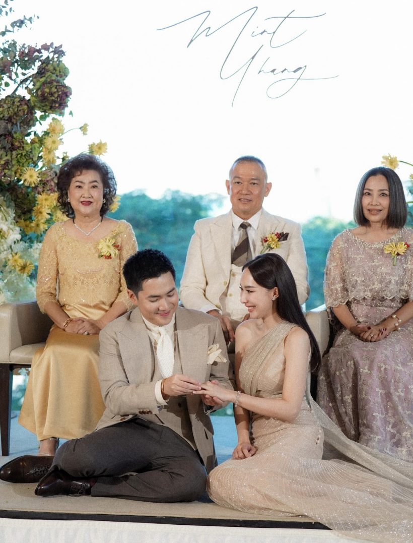 เปิดภาพวิวาห์หวาน "มิ้นท์ ณัฐวรา"เรียบง่ายแต่อบอุ่น