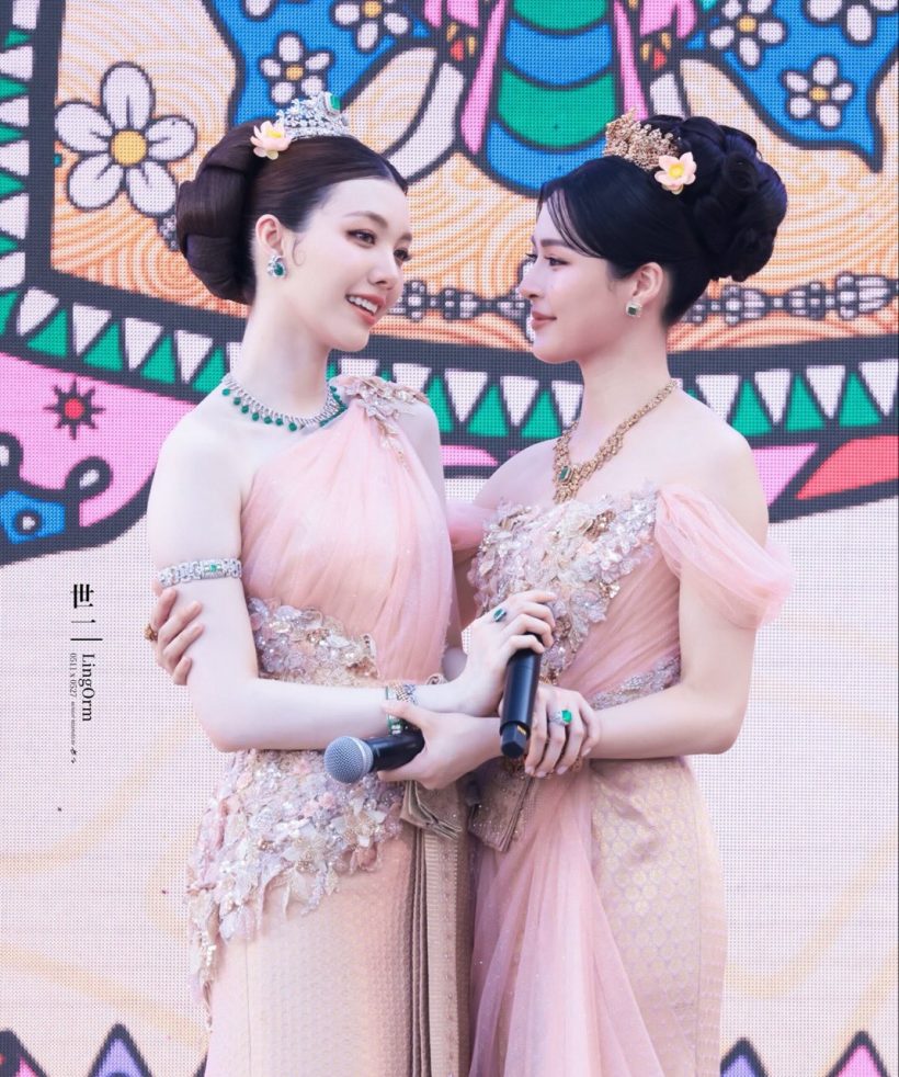 นางในวรรณคดี! ส่องลุคชุดไทย หลิงออม สวยแพงออร่ากระจาย