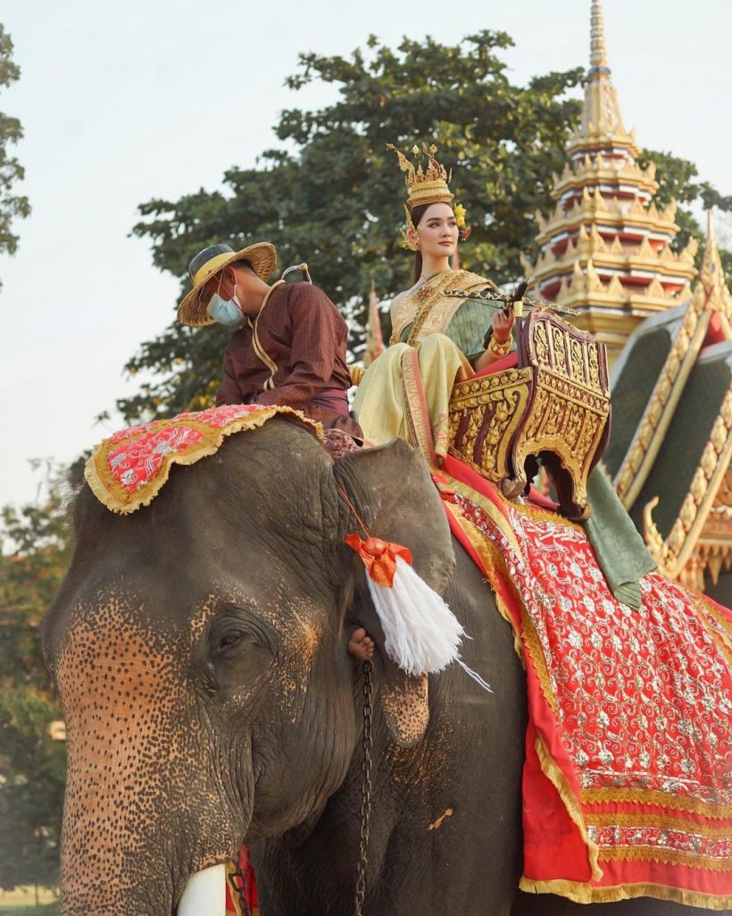 ครั้งเเรกในชีวิต! เดียร์น่า สาดความสวยเเบบจัดเต็มแปลงโฉมเป็นนางสงกรานต์