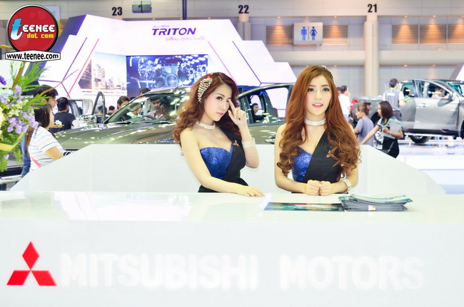 สวยแบ๊ว! โดนใจ กับสาวสวยจาก Mitsubishi