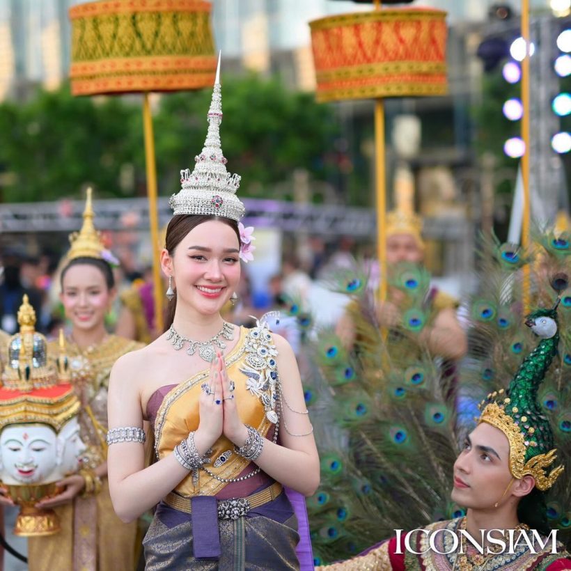 สวยตะลึง เดียร์น่า ในลุคนางมโหธรเทวี นางสงกรานต์2567