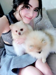 Pic : ใหม่ ดาวิกา กับน้องหมา น่ารักฟุดๆ