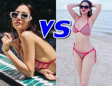 จับเทียบ อั้ม VS ใบเตย ใครแซ่บกว่า หลังใส่บิกินี่ชุดเดียวกัน