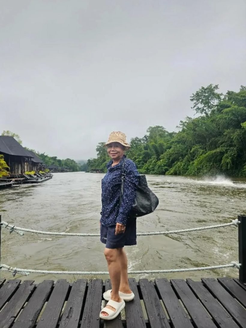 เน็ตไอรุ่นใหญ่! ยายหนิงพาทัวร์เมืองกาญฯ เเฟนๆติดตามเหนียวเเน่น