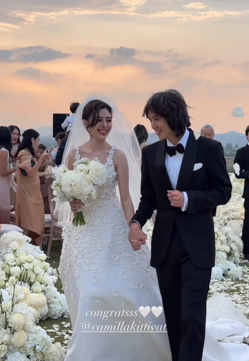 บรรยากาศฉลองแต่งงาน มิลลี่-ระฟ้า ลูกอากู๋ หวานฟุ้งโรแมนติกสุดๆ