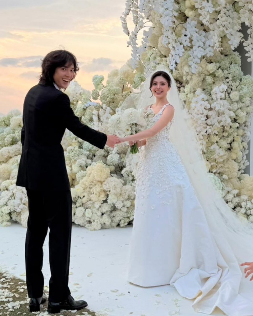 บรรยากาศฉลองแต่งงาน มิลลี่-ระฟ้า ลูกอากู๋ หวานฟุ้งโรแมนติกสุดๆ