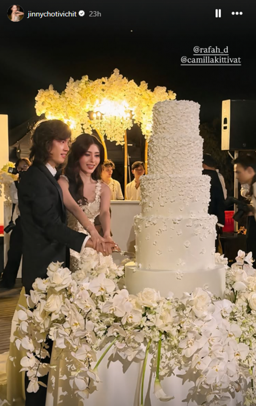 บรรยากาศฉลองแต่งงาน มิลลี่-ระฟ้า ลูกอากู๋ หวานฟุ้งโรแมนติกสุดๆ