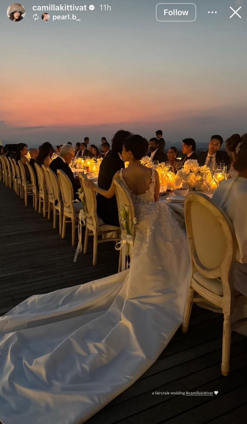 บรรยากาศฉลองแต่งงาน มิลลี่-ระฟ้า ลูกอากู๋ หวานฟุ้งโรแมนติกสุดๆ