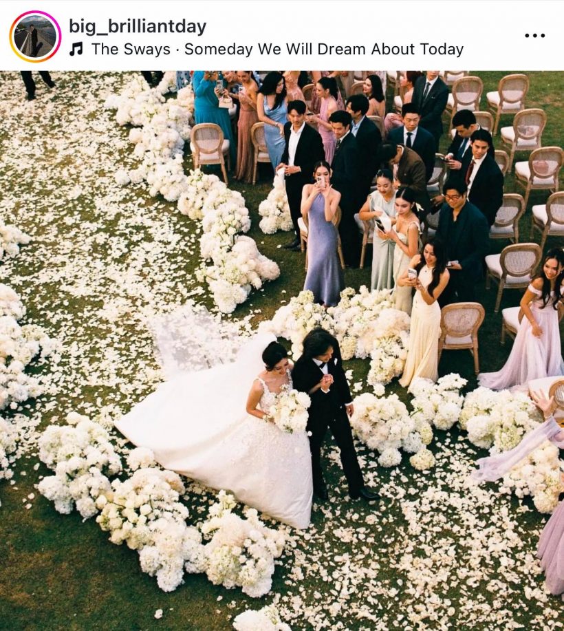 บรรยากาศฉลองแต่งงาน มิลลี่-ระฟ้า ลูกอากู๋ หวานฟุ้งโรแมนติกสุดๆ