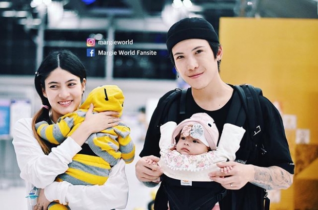 “ป๊อก - มาร์กี้” กระเตงลูกแฝด “น้องมีก้า - น้องมีญ่า” บินลัดฟ้าขึ้นเครื่อง “เที่ยวสวีเดน” ครั้งแรก   