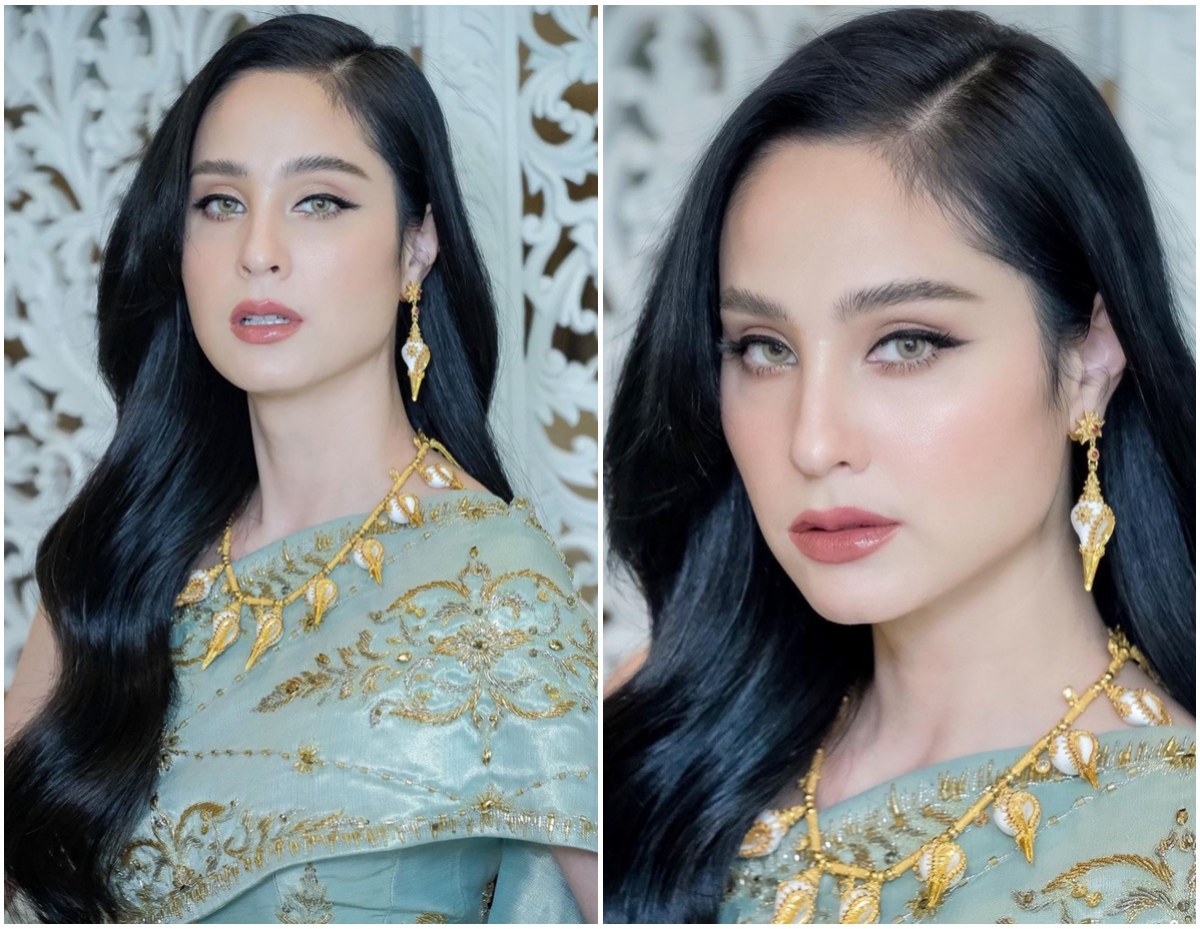 ละมุนตา! ขวัญ อุษามณี สวยสง่าในชุดไทย ลุคนี้ซูมใกล้เเค่ไหนก็ไม่โป๊ะ