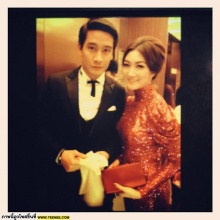 Pic: ป้อง-แพนเค้ก หล่อสวย ร่วมงาน Huading Awards 2012 ที่เมืองจีน