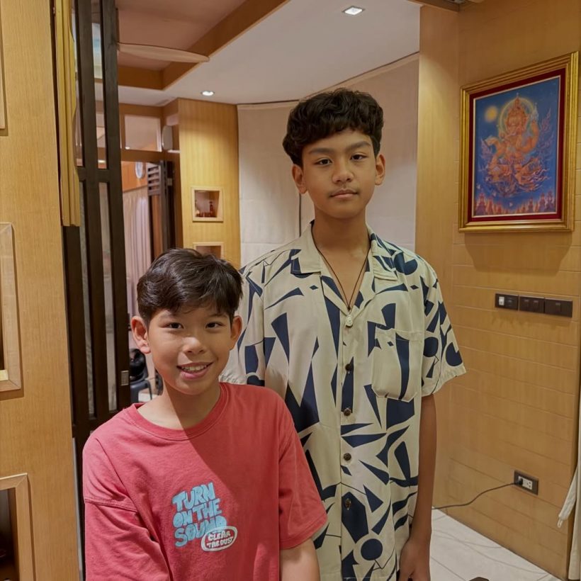 โตเป็นหนุ่มแล้ว น้องมาร์ค ลูกชายเมฆ วินัย สูงหล่อเด่นมาแต่ไกล