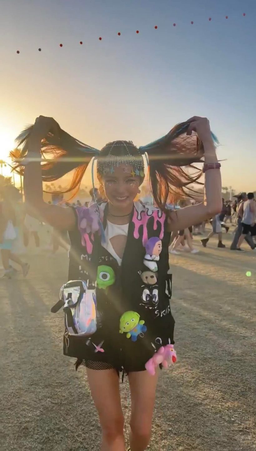 ส่องลุคเฟี้ยว อีกหนึ่งสาวไทย ในเทศกาลดนตรีระดับโลกCoachella 2022 