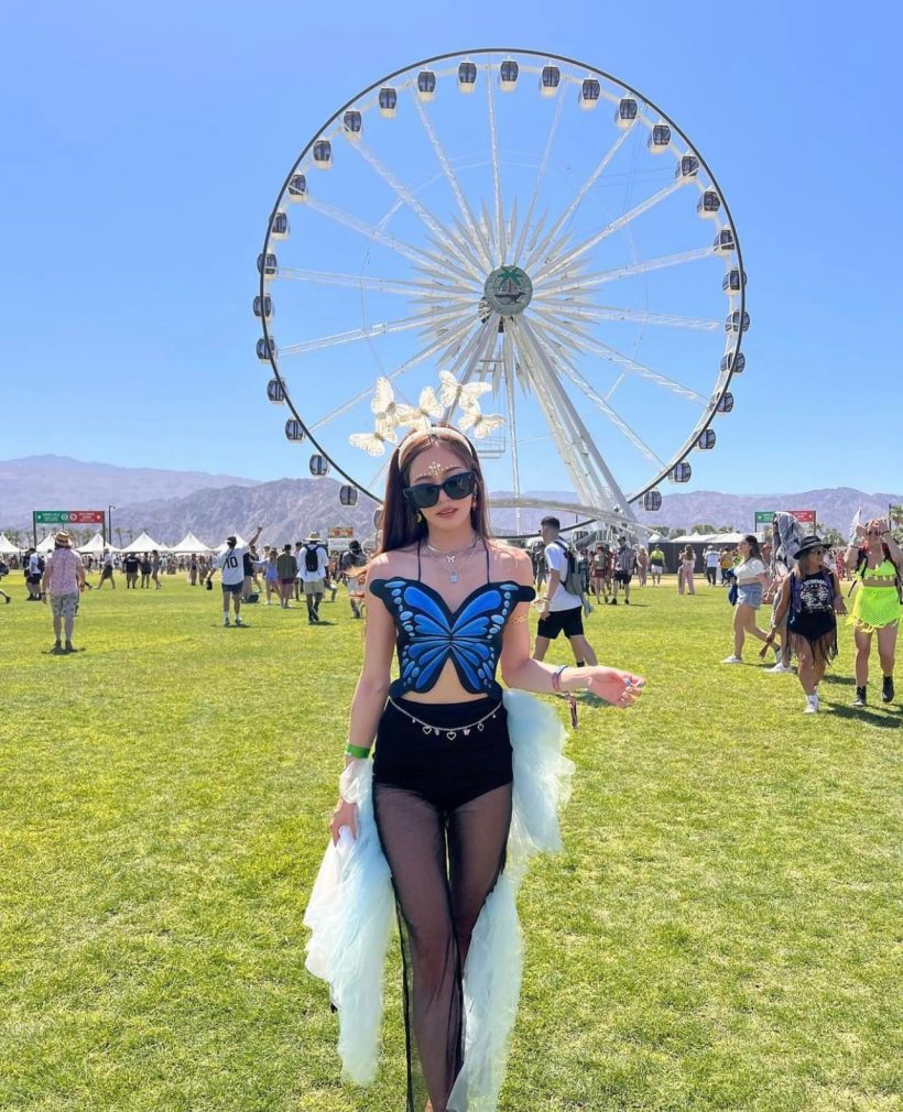 ส่องลุคเฟี้ยว อีกหนึ่งสาวไทย ในเทศกาลดนตรีระดับโลกCoachella 2022 