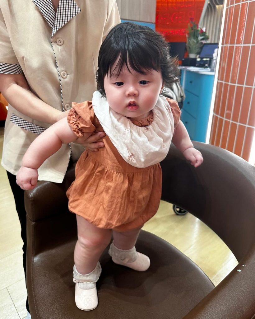 เปิดภาพลูกสาววัย7เดือน ของดาราสาวดัง น่ารักมาก มีแววเกิด!