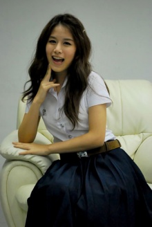 น่ารัก ฟาง เฟย์ฟางแก้ว ในชุด นิสิตร