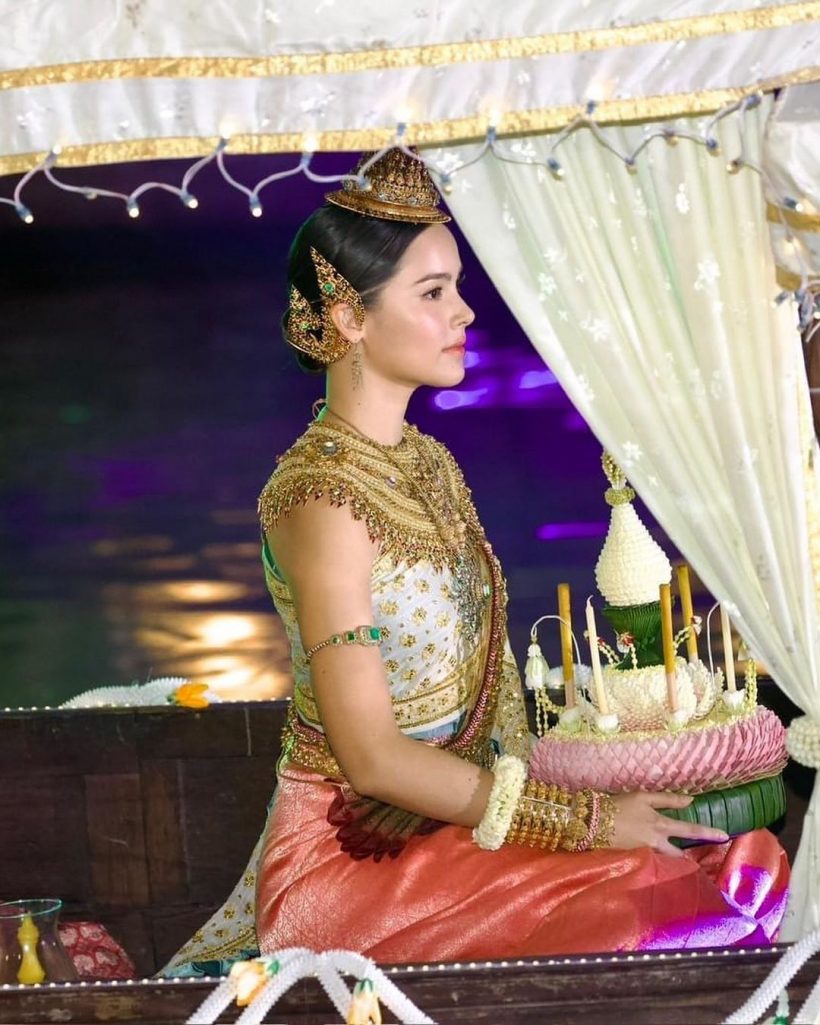 ยลโฉมความสวย ญาญ่า แปลงร่างนางนพมาศอึ้งเอวเหลือ20เซน.