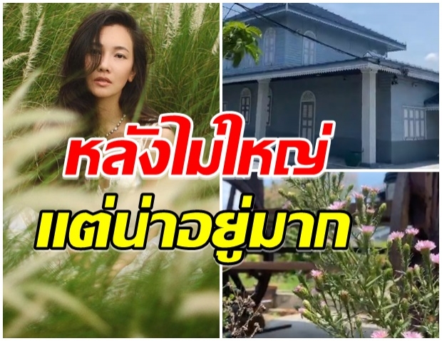 นุ่น รีวิวบ้านสวน บรรยากาศดีเวอร์-ต้นไม้ดอกไม้เพียบ 