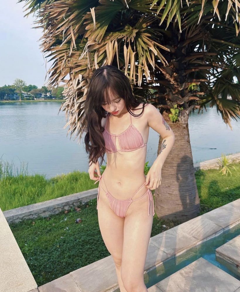 เมืองไทยมันร้อน ดาราสาว สลัดผ้าใส่บิกินีตัวจิ๋วเล่นน้ำฉ่ำอุรา