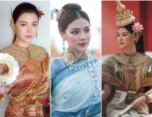 รวมภาพ ใบเฟิร์น สวยออร่าในชุดไทย เป็นนางสงกรานต์-นางรำ เป็นทุกอย่างเเล้ว